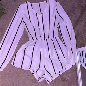 striped romper
